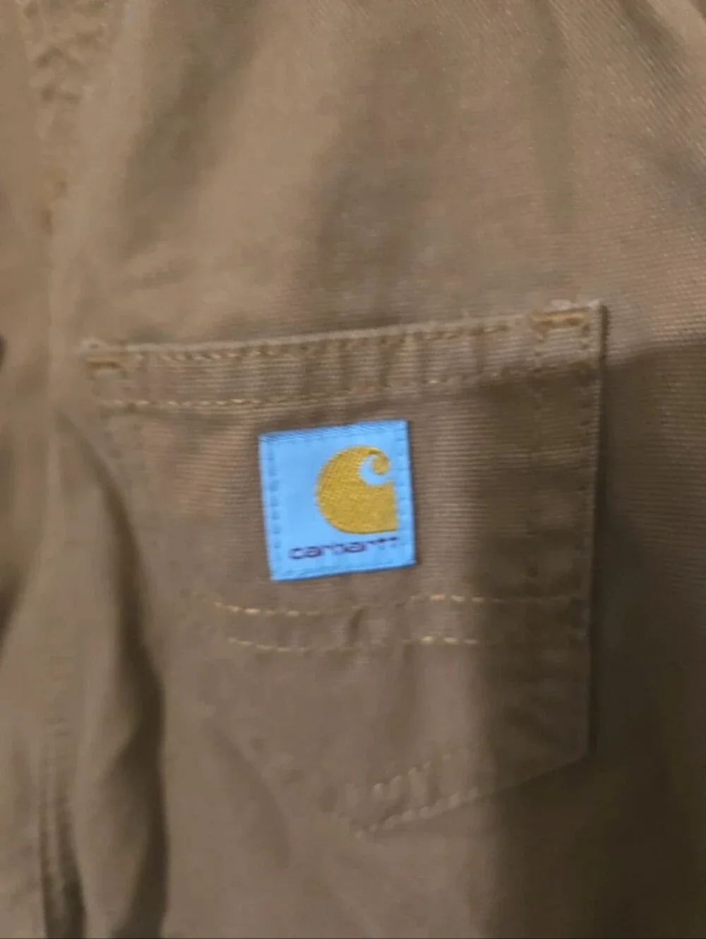Carhartt Kids Brown Overalls with White Script Logo